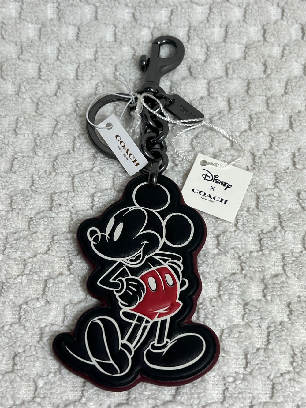 Coach X Disney Mickey Mouse Keychain Bag Charm